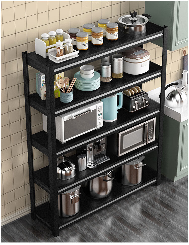 支物架厨房物品架类置物架收纳锅具落地多层架子储物锅架整理架五层