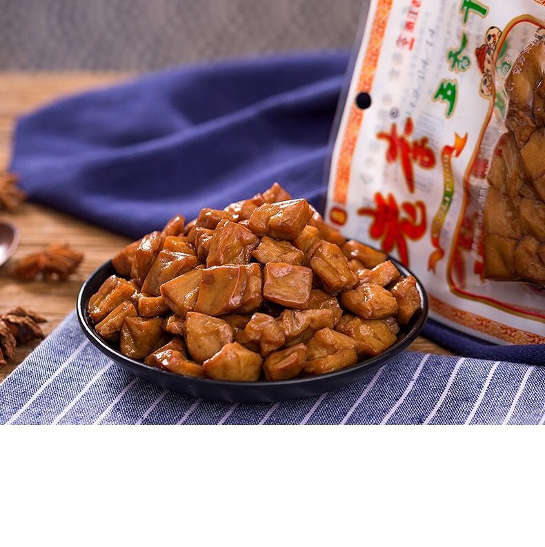 五香卤豆干温州特产豆腐干即食豆干制品办公室休闲小零食五香干70g5袋
