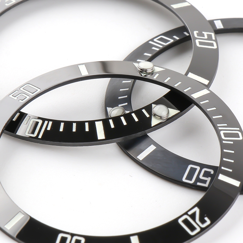 手表外圈配件圈口陶瓷圈代用gmt格林尼治黑绿水鬼游艇38mm蓝游艇38mm