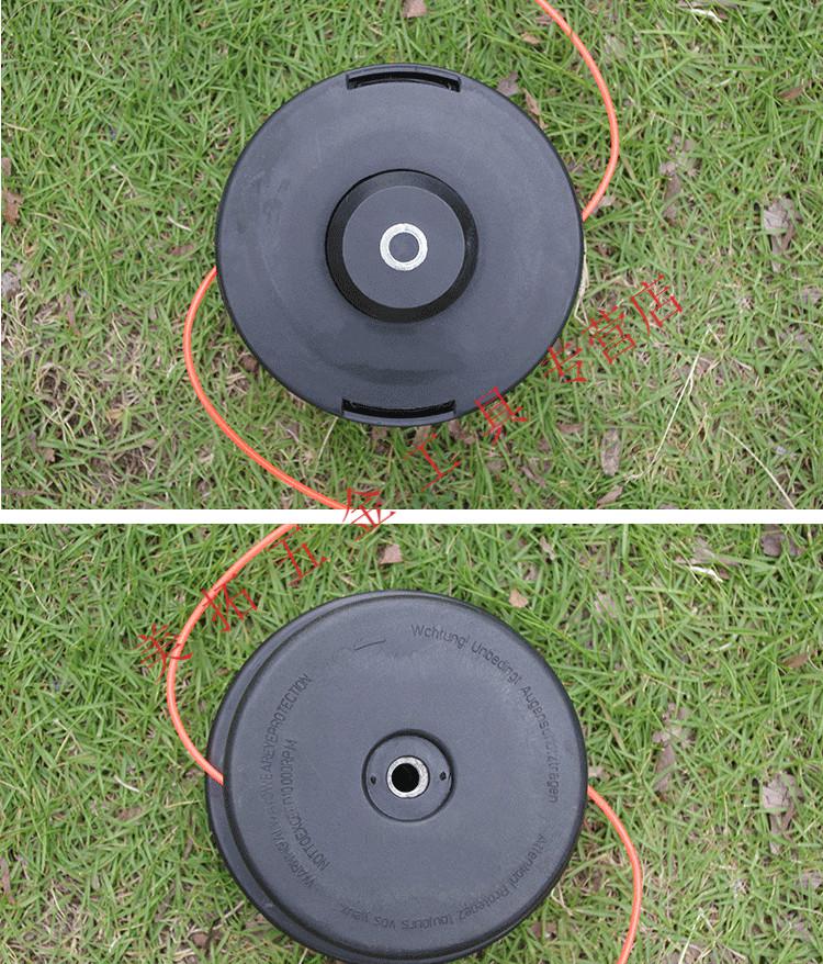 割草机打草头打草盘欧美通用除草机头割草机配件打草绳锄草头免拆德曼