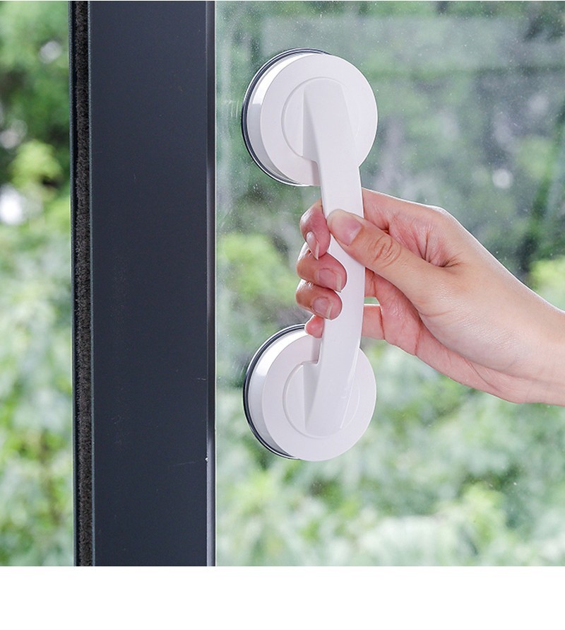 玻璃移门厨柜门拉手冰箱把手抽屉小把手吸盘小拉手强力吸盘拉手白色