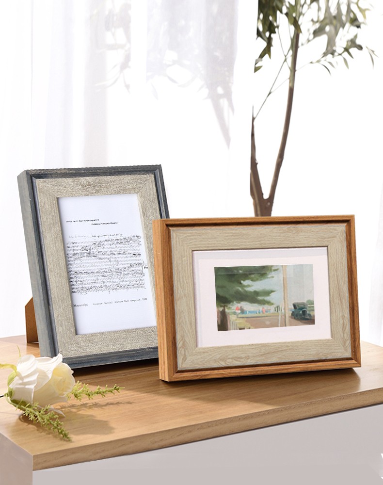 可狄相框摆台16k相册框画框a4创意挂墙儿童制定做b5活力白粉5英寸挂墙