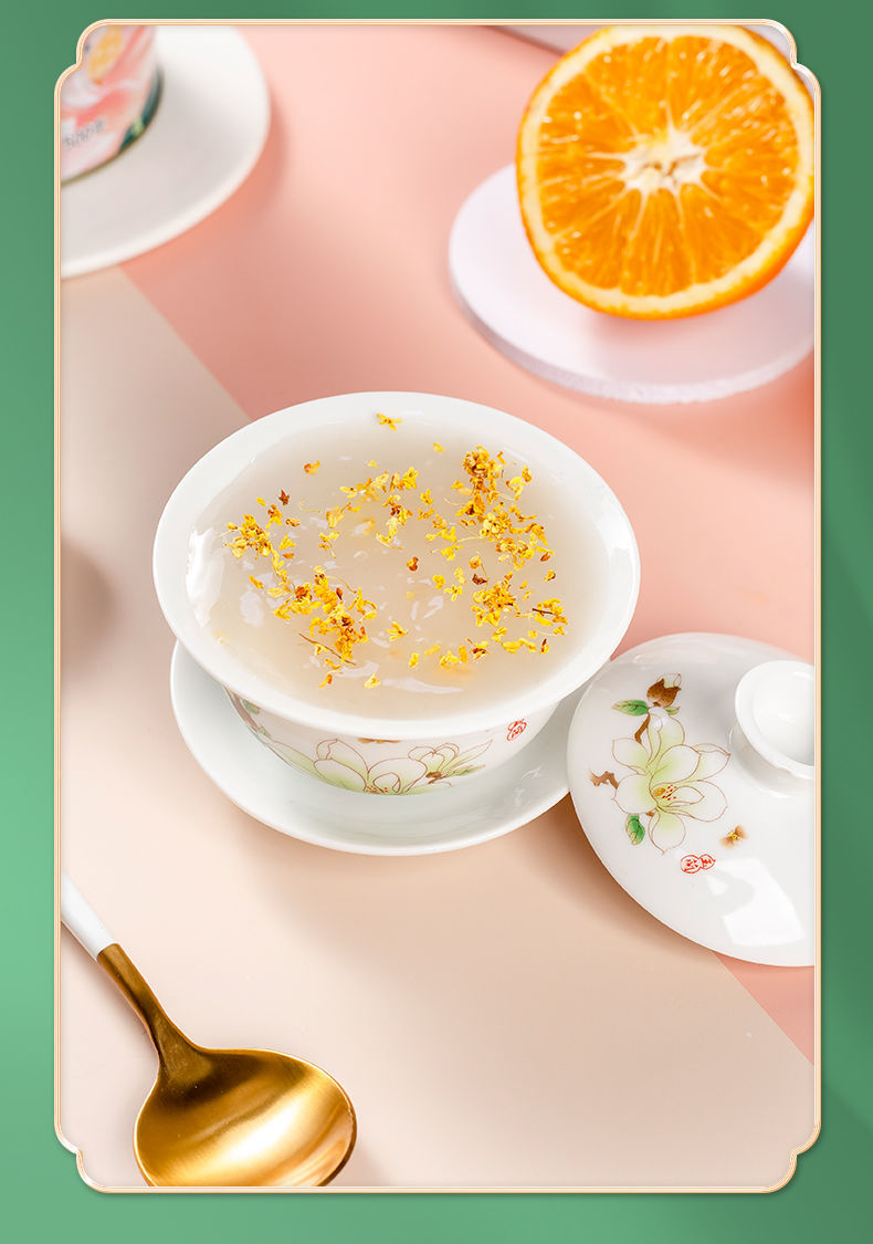 藕粉羹手工莲子羹西湖桂花藕粉营养早餐粥500g 藕粉羹500g*3罐【图片