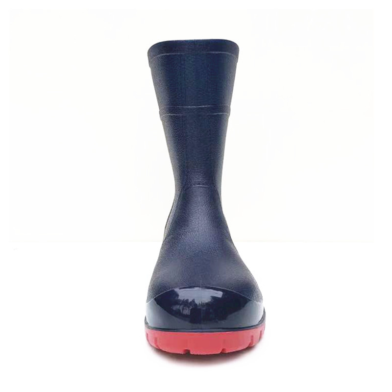 防砸防刺穿雨鞋钢头雨鞋钢底雨靴防砸防刺春夏工地煤矿工作厚底户外短