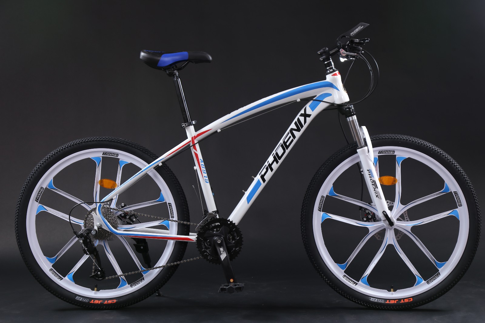 凤凰3336速油碟线碟山地自行车变速十刀一体轮越野男女学生成人单车