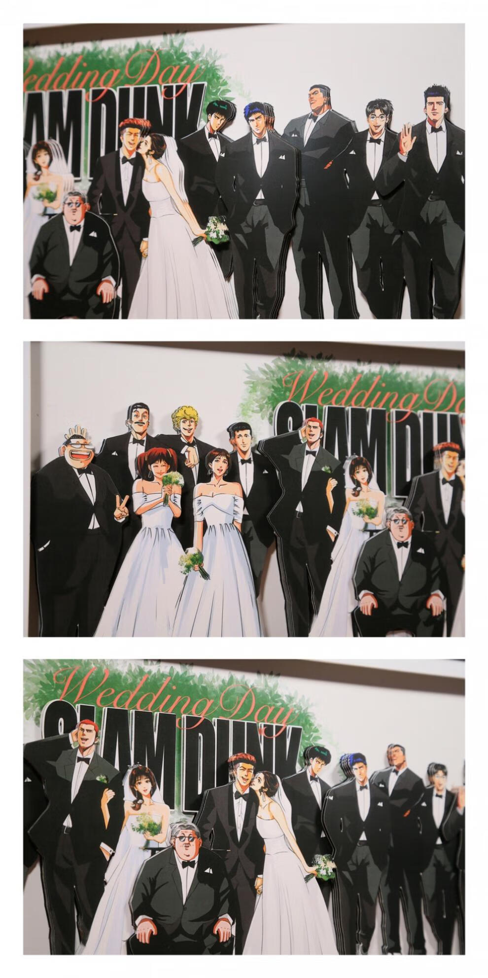 灌篮高手湘北结婚照合照立体画装饰画樱木晴子画搭配圣诞礼物 木框