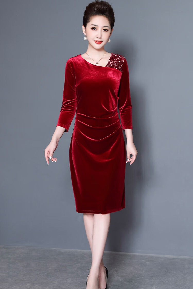 衣服夏天小个子夏季喜婆婆婚礼服加肥加大码婚礼婆婆装礼服胖太太大码