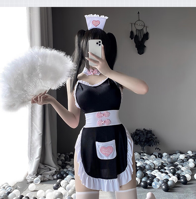 慕一慕丝轻奢性感女仆装情趣内衣可爱睡衣制服诱惑开档免脱夫妻房事性