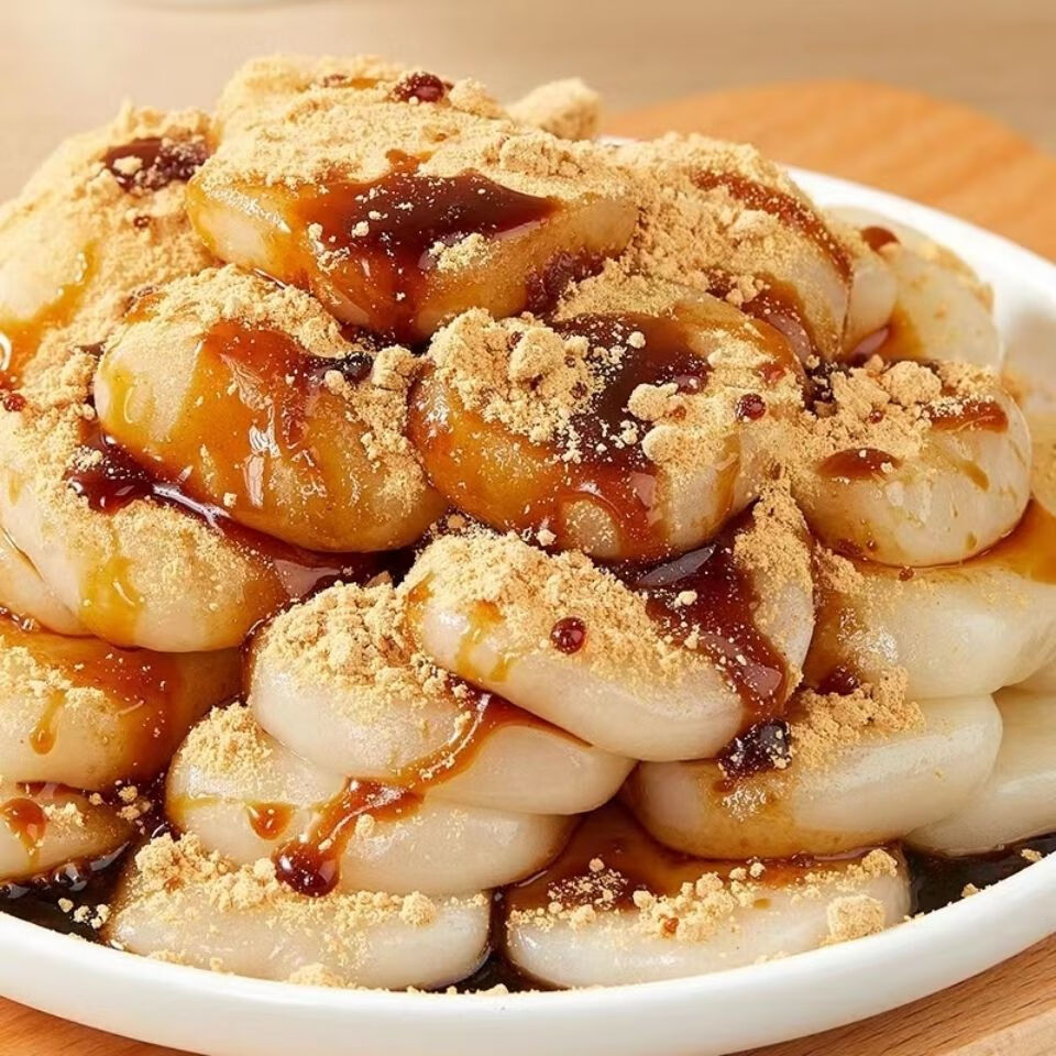 粘粉麻滋农家特产麻糍闽南手工粘粉糍粑网红即食红糖糯米糍粑 红糖麻