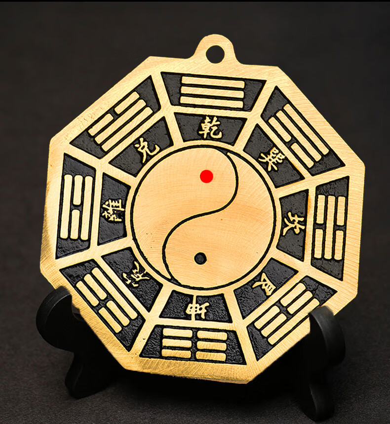 2022八卦福挂件海神门福客厅门口阴阳太极乾坤八2022 纯铜五行八卦福