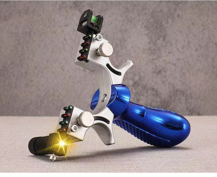 天纵特工狼高暴力98弹弓大全成人扁皮弓户外竞技激光弹弓架