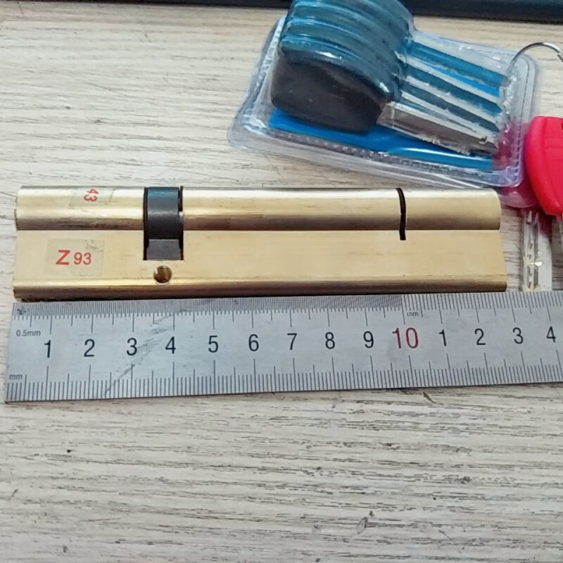 防盗门锁芯型 全铜ab级锁芯老式防盗门锁芯锁大门双开门型便宜锁芯