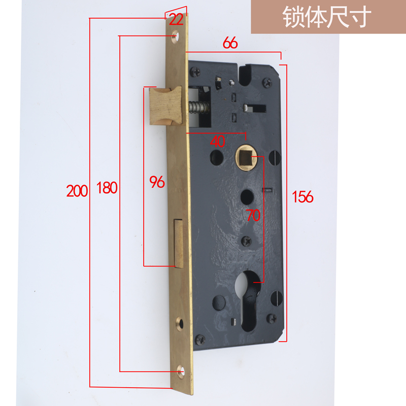 老式木门执手锁旧门换锁室内门锁体7040铜锁体门锁配件成套锁a款200片