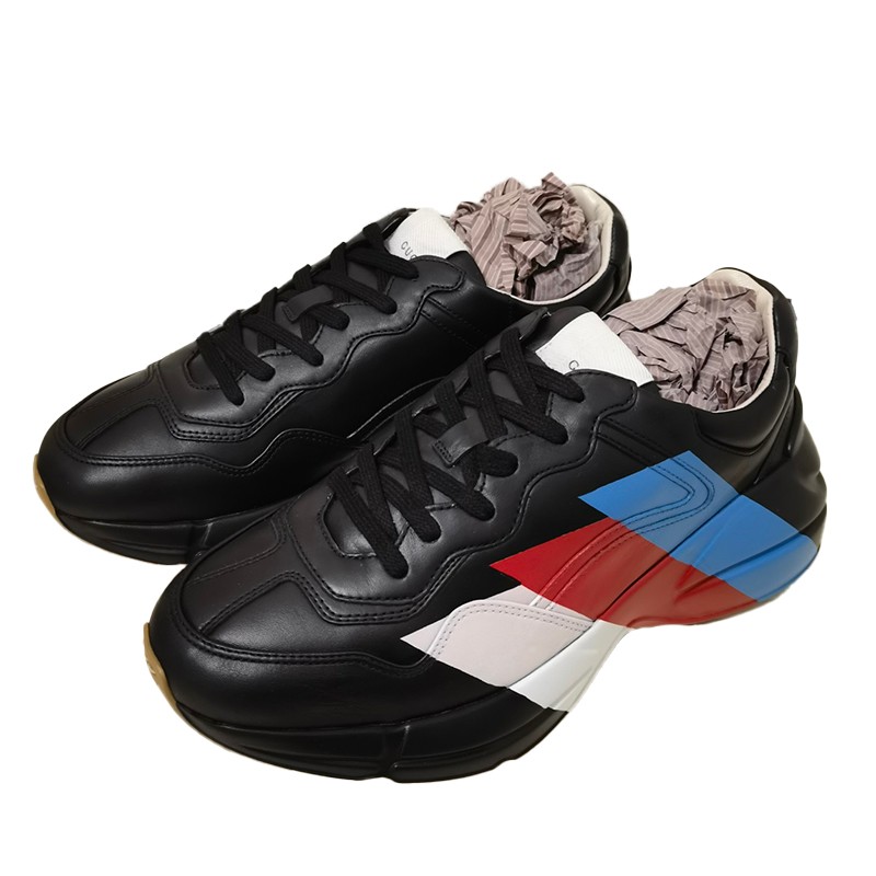 gucci 老爹鞋男士运动鞋 黑色系 欧码40.
