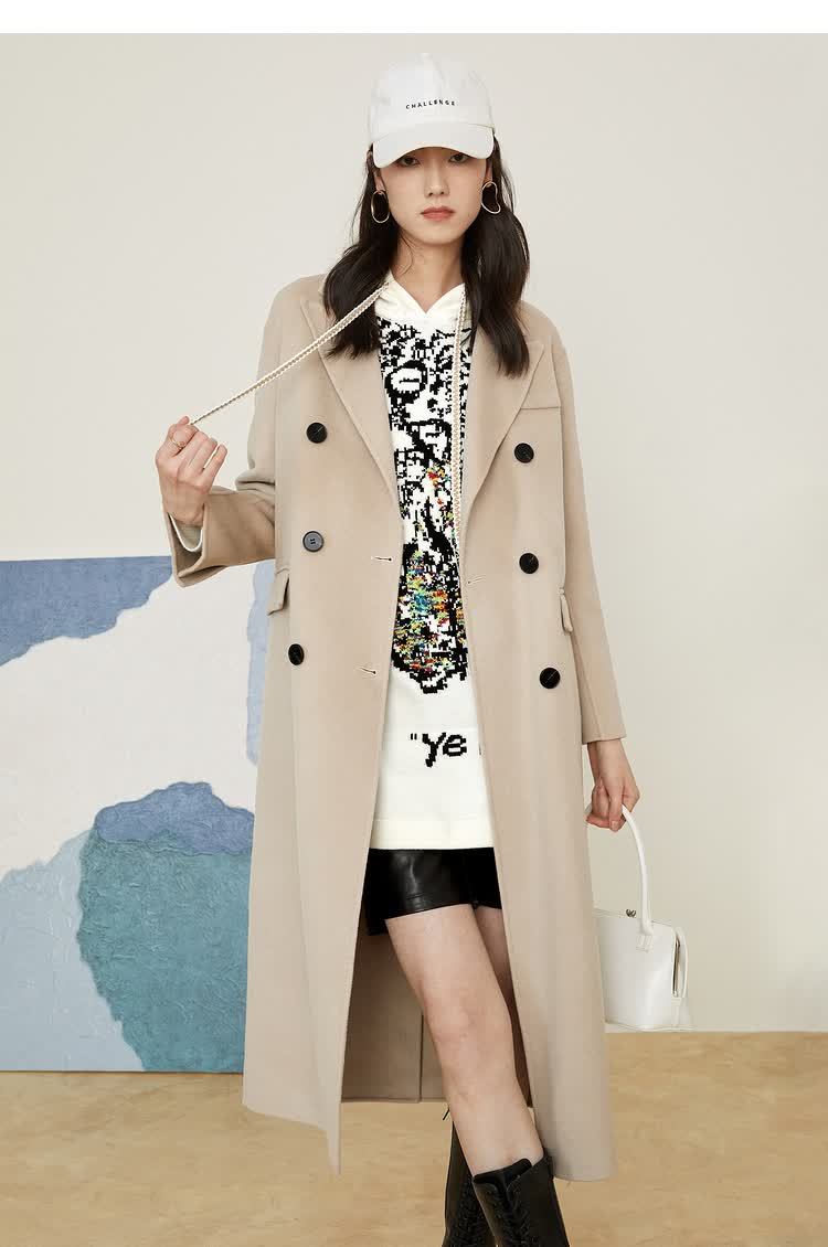 yiner音儿女装2021冬季新款毛呢外套 浅咖 38【图片 价格 品牌 报价】