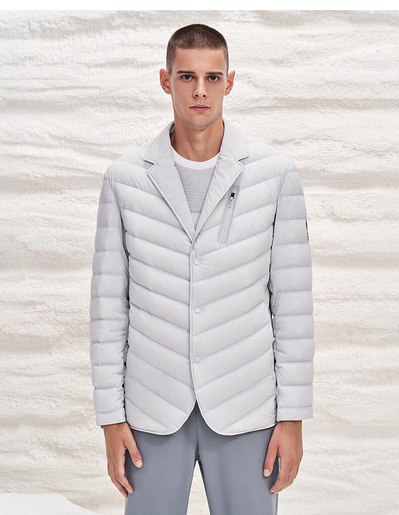 descente迪桑特dualis都市通勤男子保暖棉服d1491ddj90浅灰色lg3xl