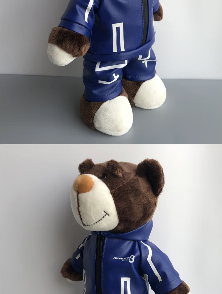 摩托车挂件玩偶 宝马拉力熊公仔小熊摩托车后座装饰玩偶摩旅机车尾箱