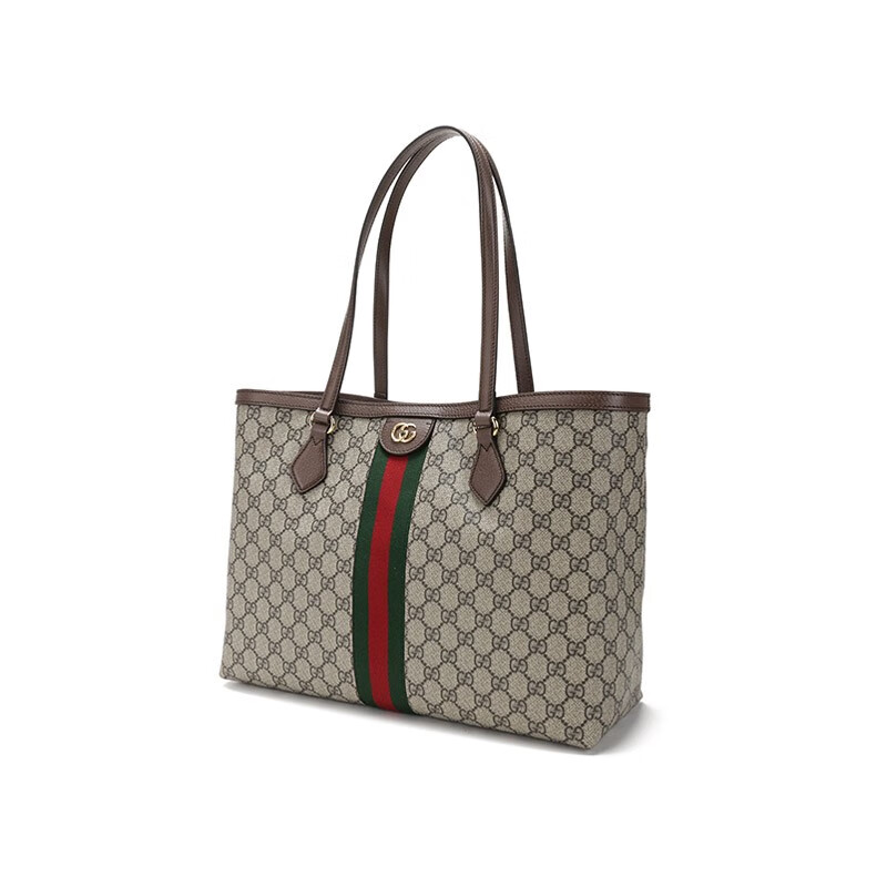 女包 古驰 gucci 女士ophidia系列帆布手提单肩包托特包中号 631685