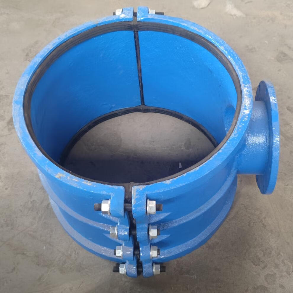 pe管哈夫节法兰分水三通铸铁管道开孔马鞍三通抢修器抱箍接头p315370