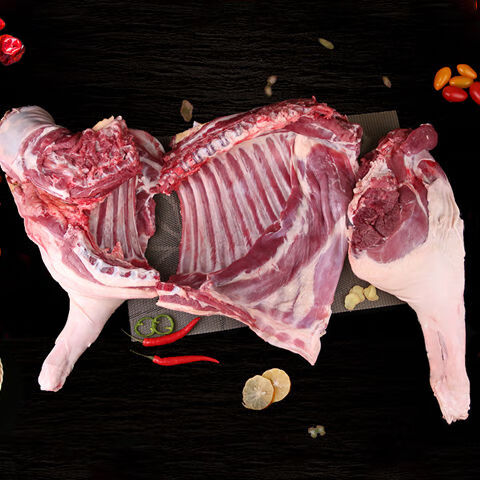 整只半只10斤装羊肉精选新鲜羊排羊腿羊蝎子带皮下水羊杂心30斤带皮羊