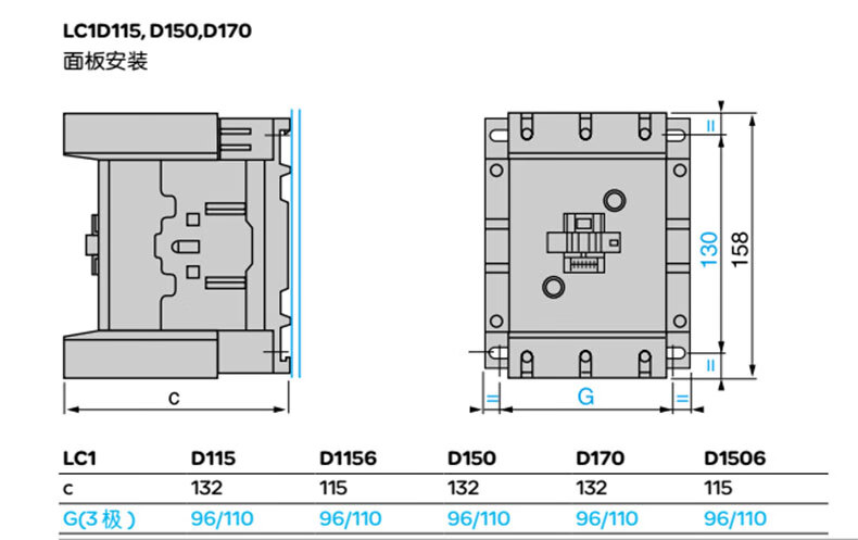 原装施耐德交流接触器lc1d80d95d115d150d170d205d245d300lc1d65a额定