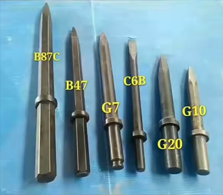 风镐钎子 风镐镐钎 镐尖 钎子 g10风镐钎g15风镐头劈石器凿子铁杆气镐