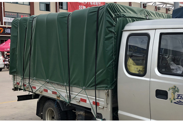 高栏货车汽车篷布帆布油布超轻雨布防水车用耐磨38米货车顶布加厚刀刮