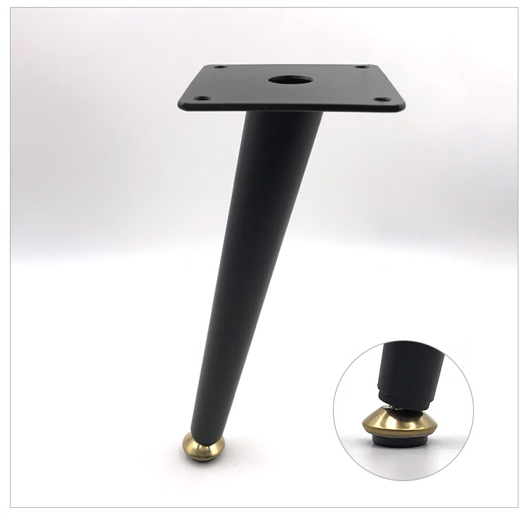电视柜脚支撑腿可调节浴室柜茶几腿支架沙发腿床头衣柜金属家具脚斜锥
