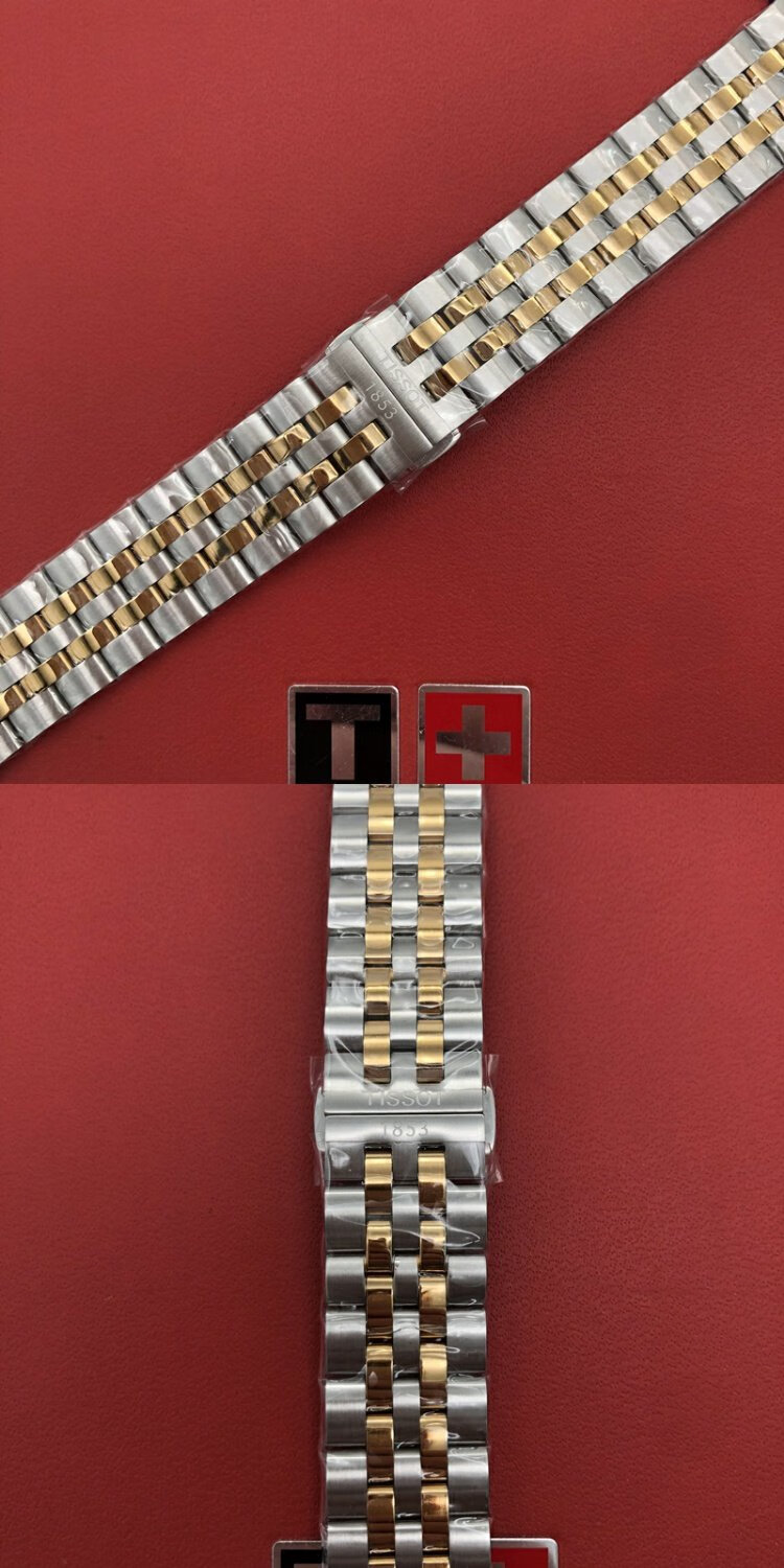 适用于适用天梭1853表链钢带宝环系列t108408at108208a原装手表带间