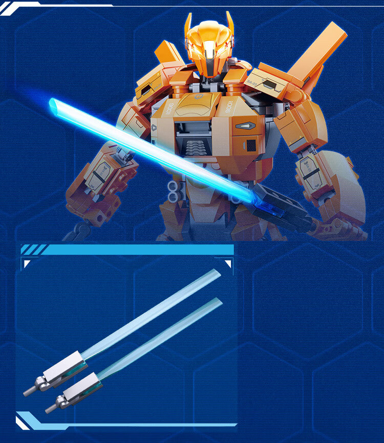 小鲁班环太平洋系列流浪者机器人拼插拼装积木力男孩玩具模型 小鲁班b