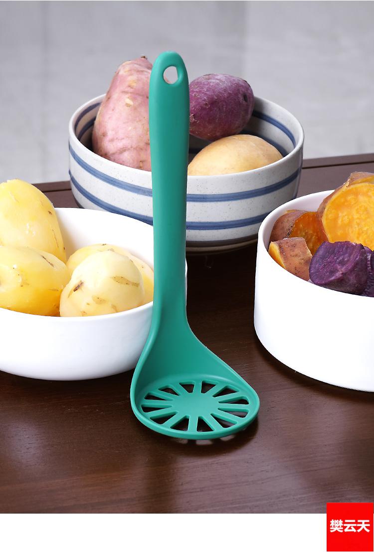 日本进口土豆泥压泥器马铃薯捣碎器婴儿辅食工具手动压土豆泥神器绿色