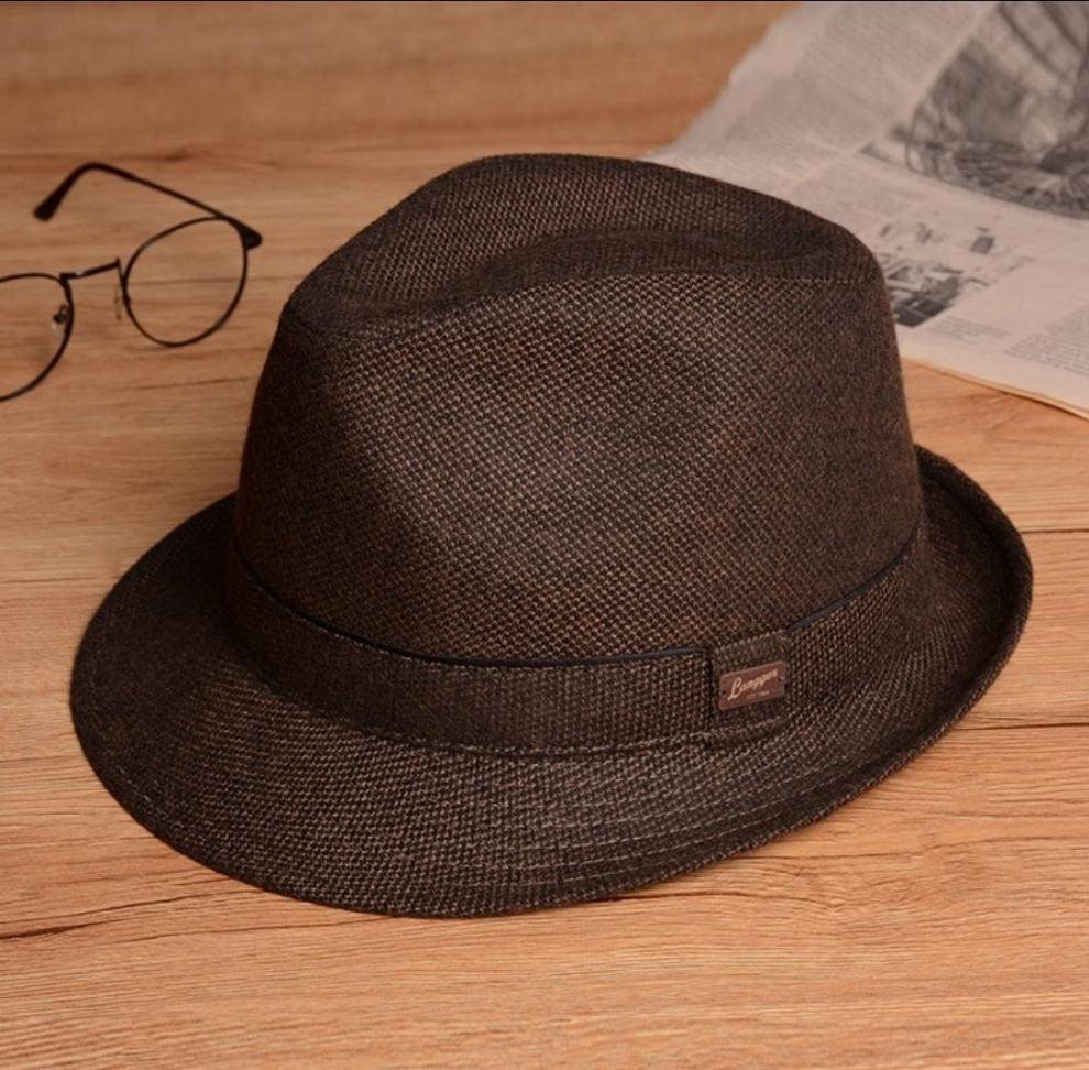 喜圣多新品爵士帽男帽子男夏天防晒法式复古小檐男士礼帽男英伦爵士帽