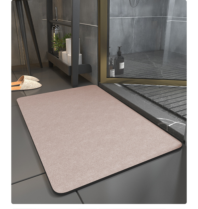 硅藻泥浴室地垫einuo硅藻土软垫浴室地垫卫生间速干家用吸水垫厕所防