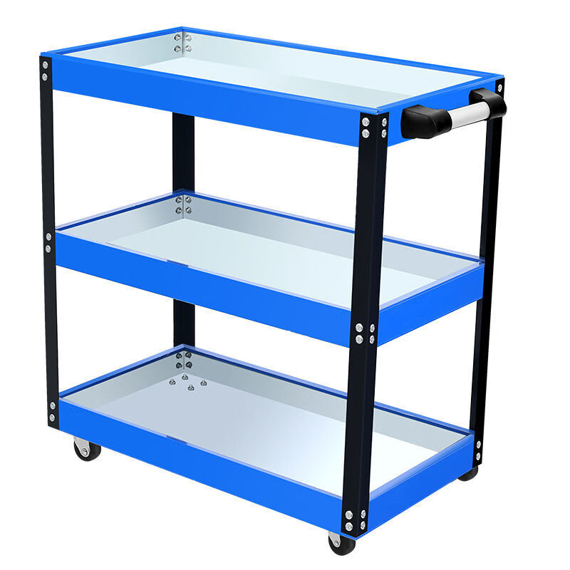 工具车三层零件车汽修抽屉式多功能移动维修车间用手推加厚周转车