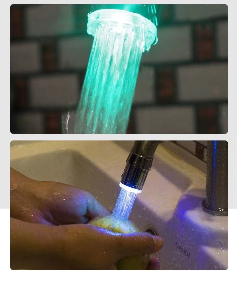 宛楠需电温控会发光的水龙头三色温控变色不可加热 【两个】升级新款