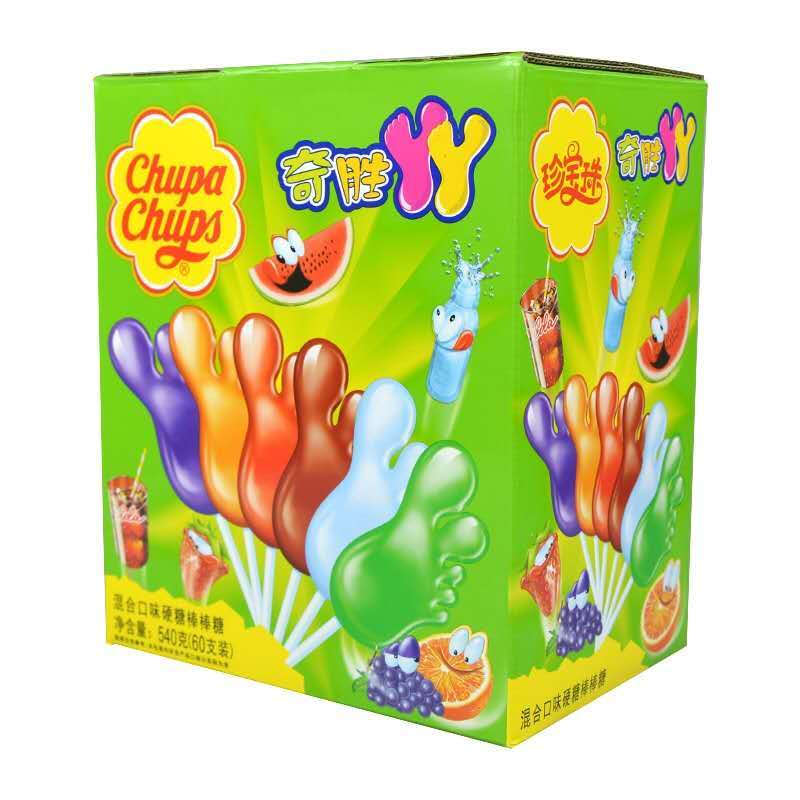 小脚丫棒棒糖水果糖草莓香橙可乐波子汽水西瓜可备注挑选口味丫丫20支