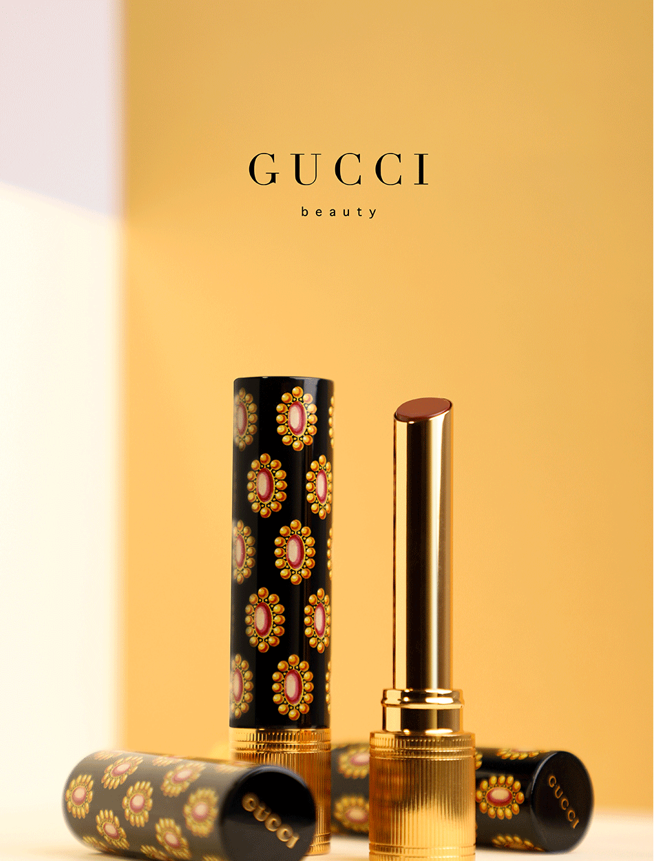 古驰（GUCCI）口红礼盒套装 gucci口红唇膏套盒口红送女友老婆 圣诞节礼盒 送礼盒丨古驰口红金管哑光208#蜜桃奶茶豆沙色
