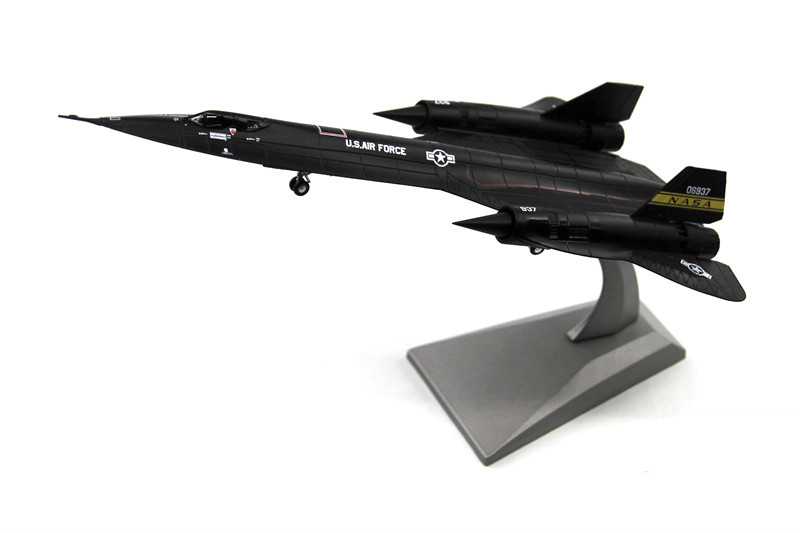 美国sr-71黑鸟侦察机收藏模型nasa成品合金sr71飞机摆件1:144 1:144