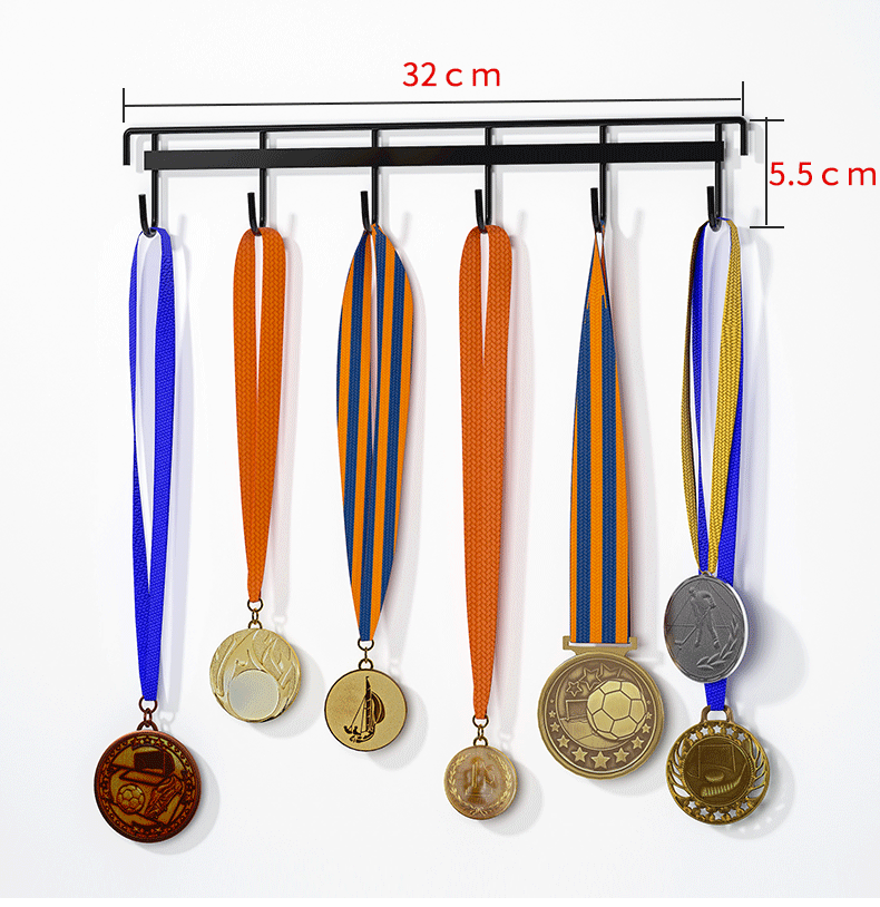奖牌挂架奖牌展示挂钩奖牌展示挂架马拉松奖杯挂墙支架儿童墙上免打孔