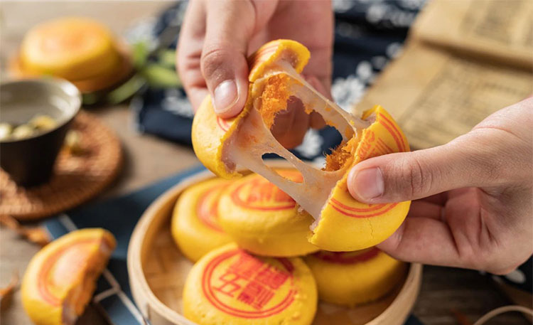 麻薯闽南大月饼网红蛋黄芋泥肉松一个装黄金大饼福建特产中秋年货