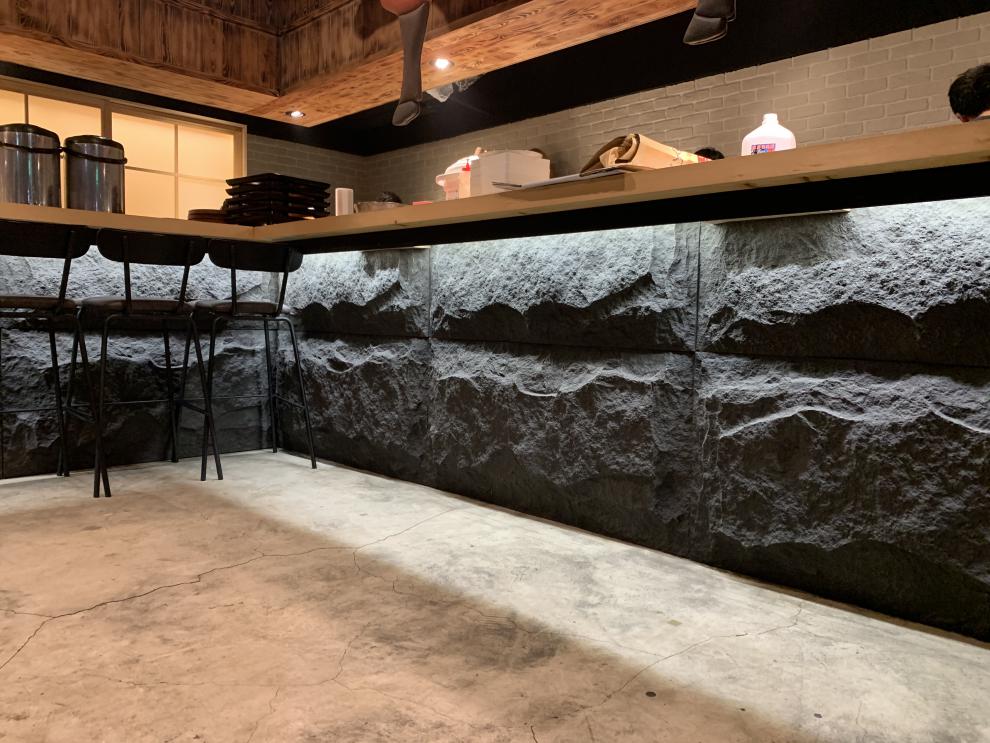 pu石皮板背景墙仿蘑菇石pu石材轻质文化石外墙岩板3d立体墙麻 pu文化