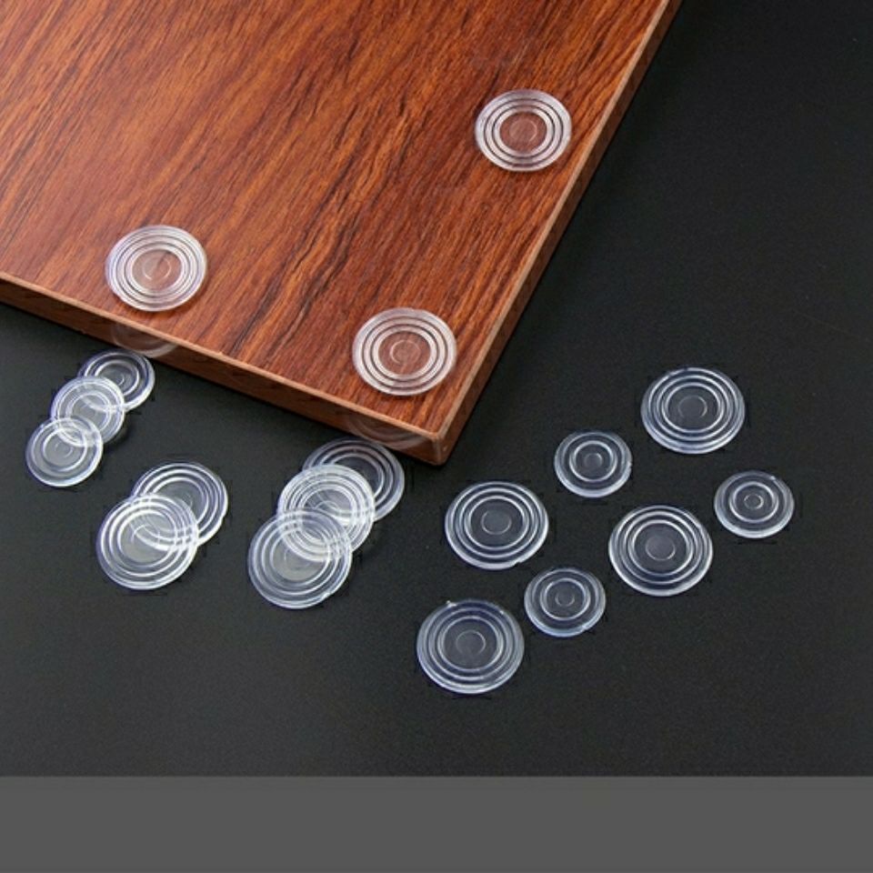 玻璃垫片茶几防滑胶垫垫片透明桌子垫片软胶小号垫25片