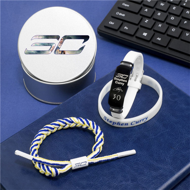 球星推荐库里手环夜光30号勇士队同款硅胶腕带珍藏版礼物学生手链篮球