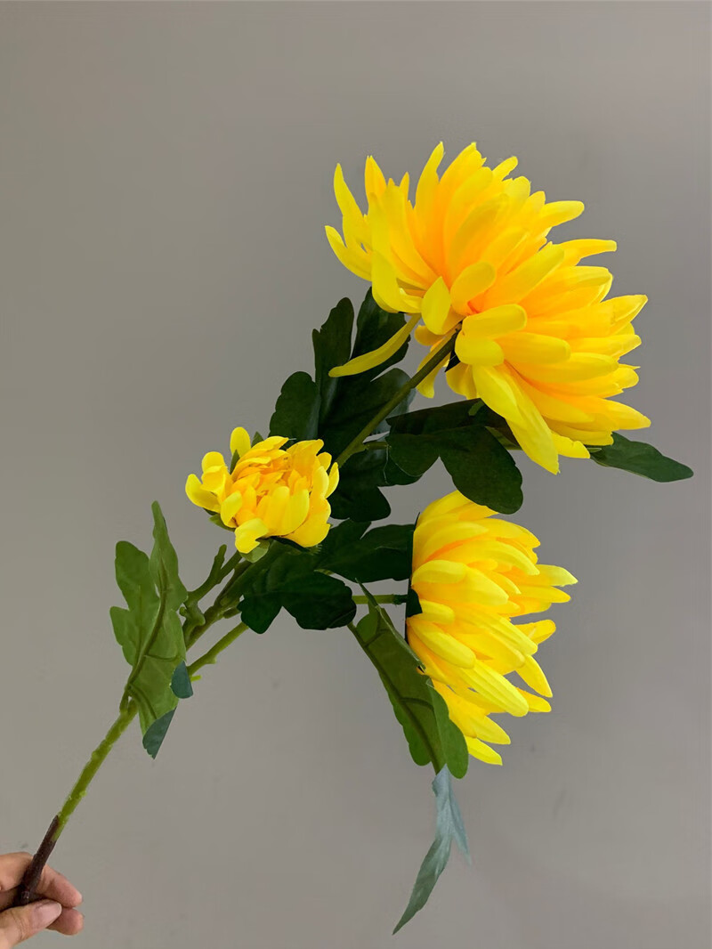 上坟用的花 清明扫墓假菊花祭祀仿菊花墓地摆放永生花上坟用绢花把束