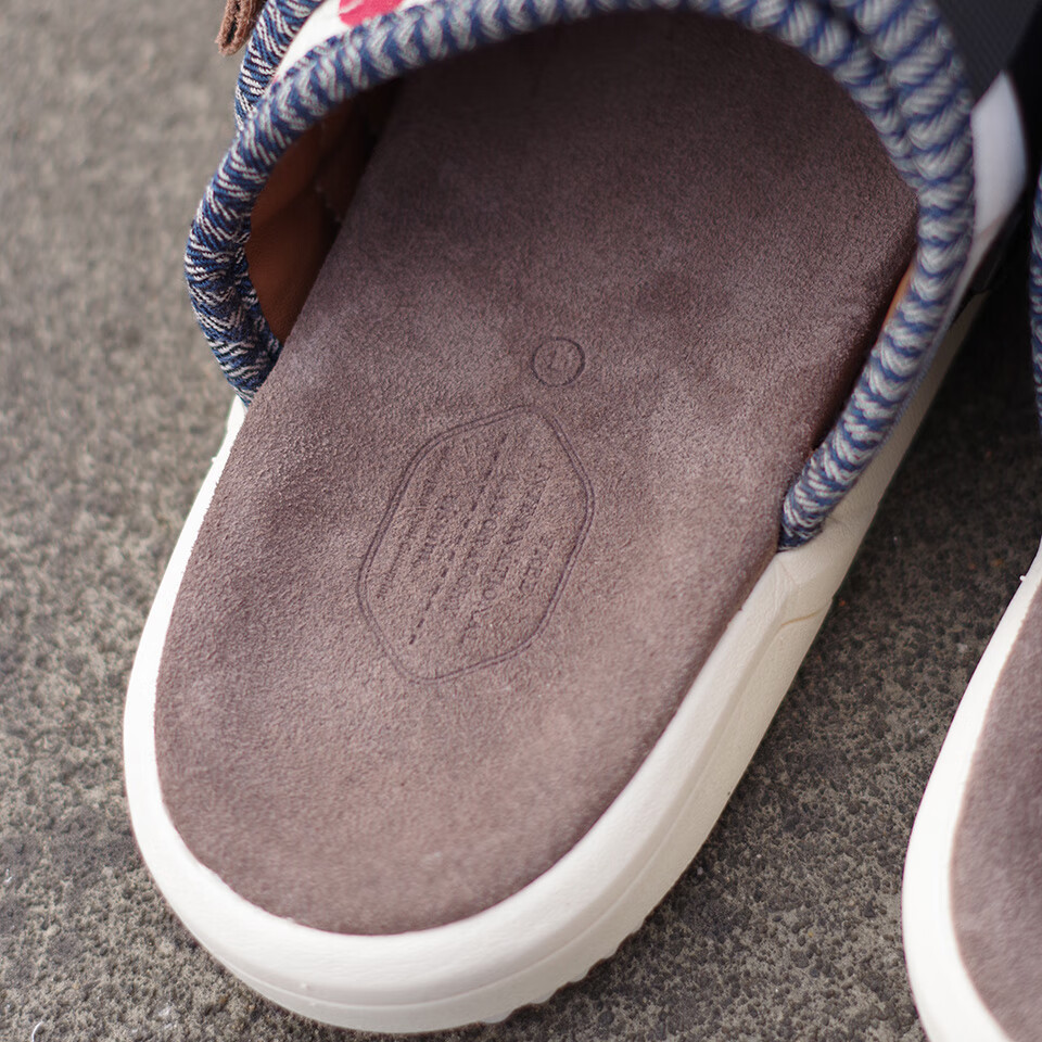 visvim新款潮牌网红波点真牛皮防臭陈冠希牛皮拖鞋余文乐面包鞋男