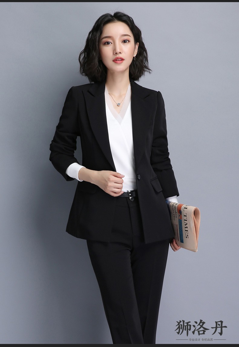品牌职业套装女装套裙2020夏季新款小西装套装女ol正装工作服商务西装