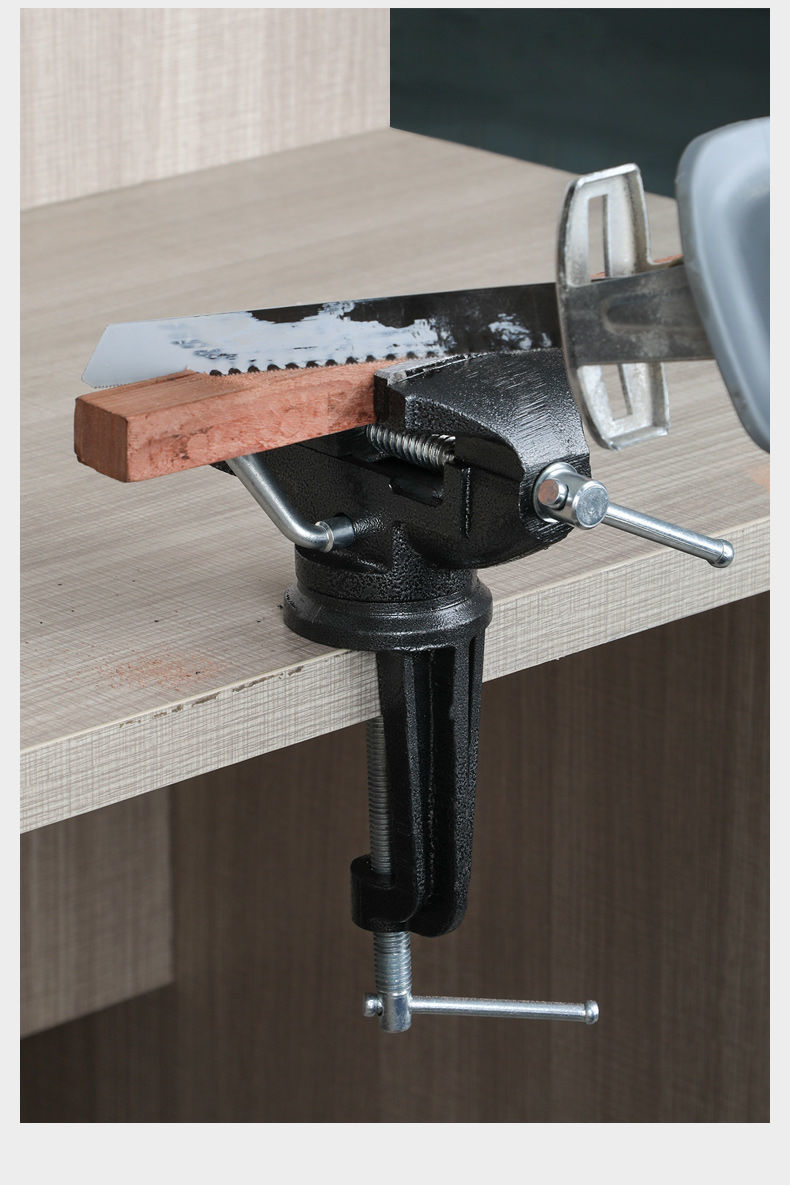 工作台桌平口台虎钳酷逗侠 铸钢小号台钳【保护套 手套】【图片 价格