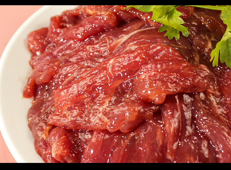 情人节礼物送女友男友牛肉片500g新鲜调理腌制嫩滑半成品涮火锅水煮生