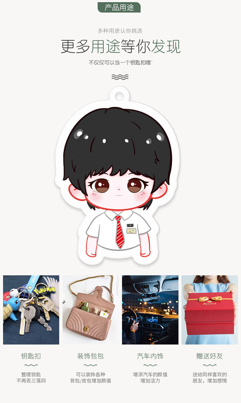 时代少年团钥匙新款tnt时代少年团q版钥匙扣挂件周边亚克力双面高清