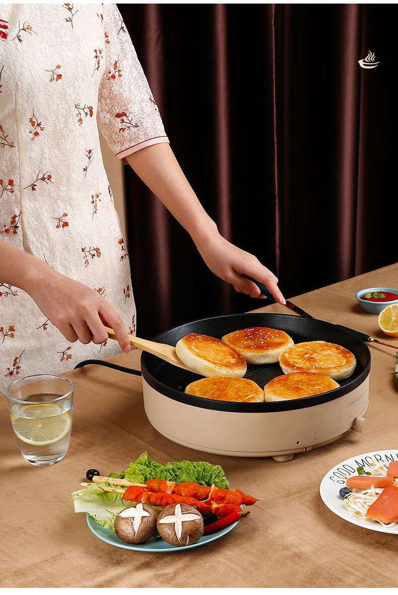荣事达电饼铛家用加深电饼档加热煎锅多功能煎饼锅加大煎烤烙饼锅aux